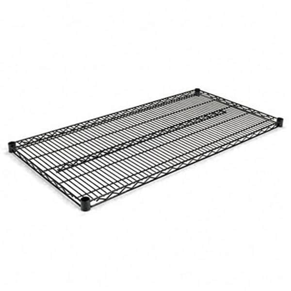 Alera Alera SW584824BL Wire Shelving Extra Shelves 48wx24d x72h 2 Shelves Black SW584824BL - main